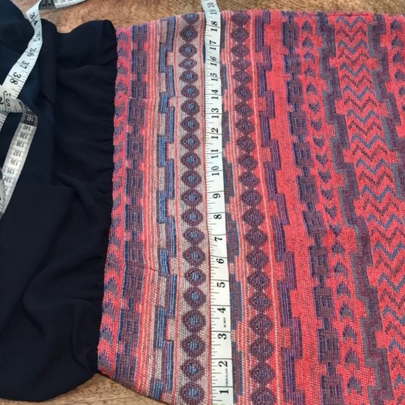 Anthropologie Greylin Soraya twofer chiffon tweed Tapestry blouson dress medium - Picture 10 of 12